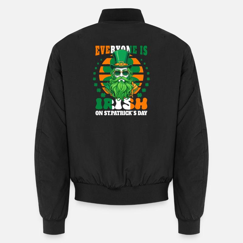 Am St. Patrick's Day ist jeder Irisch Unisex Bomberjacke