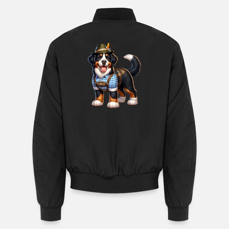 Berner Sennenhund Hund Bayern Unisex Bomberjacke