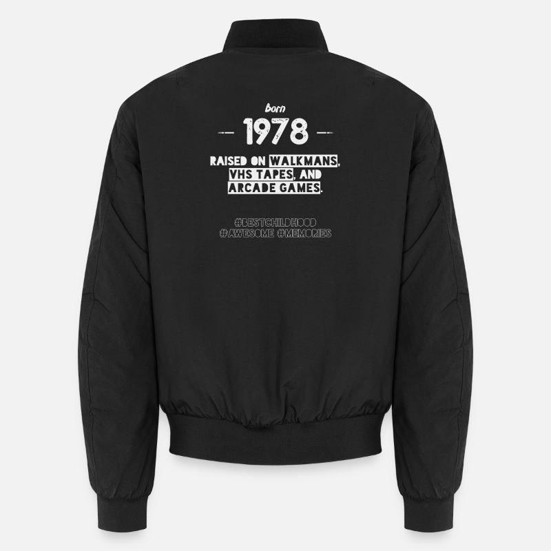 1978 Année de construction - Né en 1978 Bomber unisexe