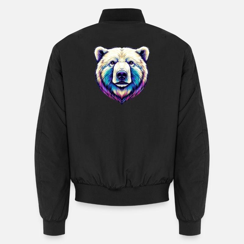 Weißer Eisbär Unisex Bomberjacke