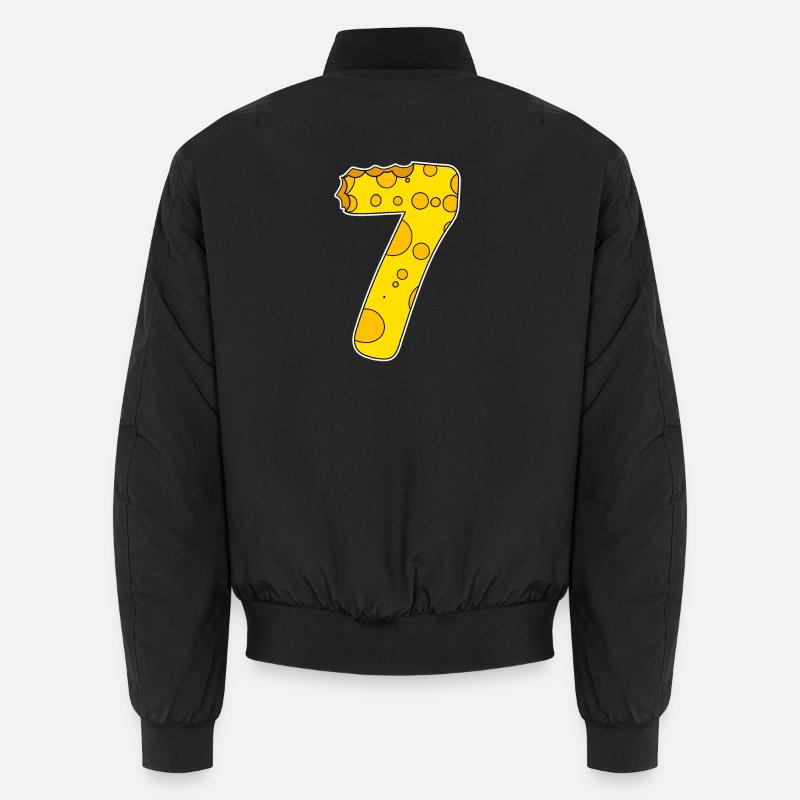 Graphique 7 - Bomber unisexe - noir