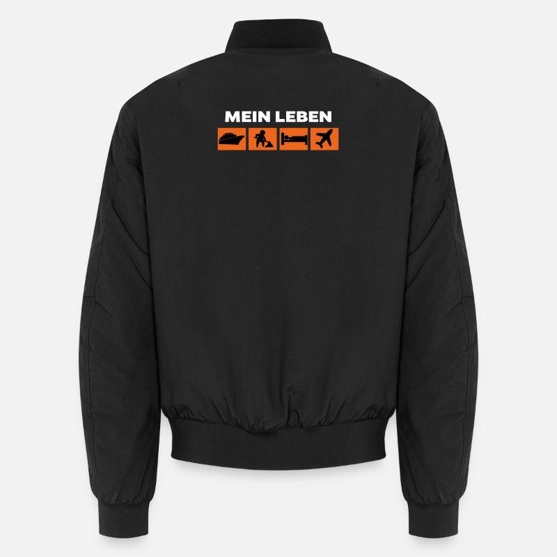 Workaholic Job Statement Karriere Arbeiter - Unisex Bomberjacke - Schwarz