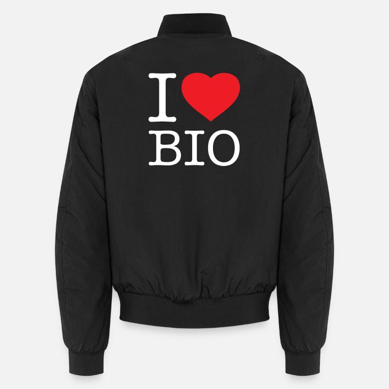 J’AIME BIO - Bomber unisexe - noir