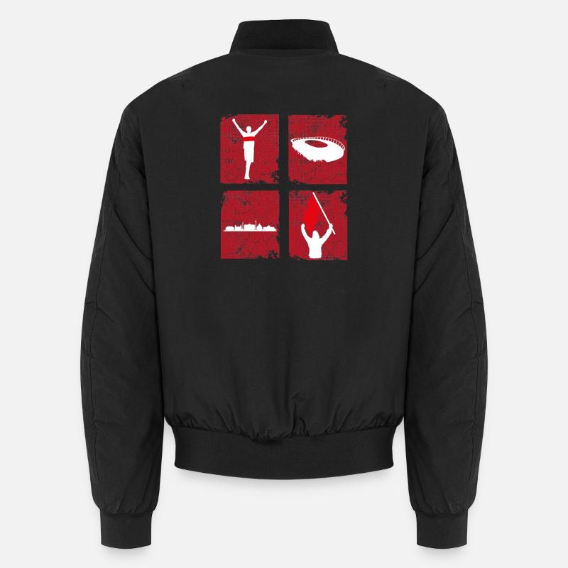 Fußball Stuttgart - Unisex Bomberjacke - Schwarz