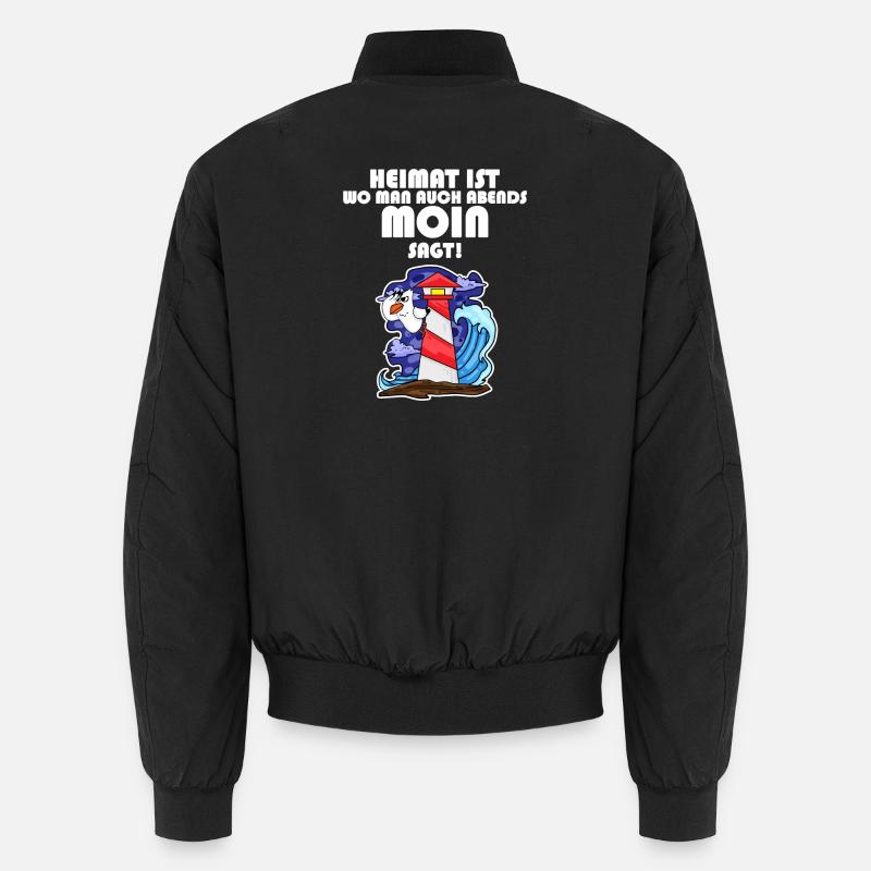 Nordsee Spruch Unisex Bomberjacke