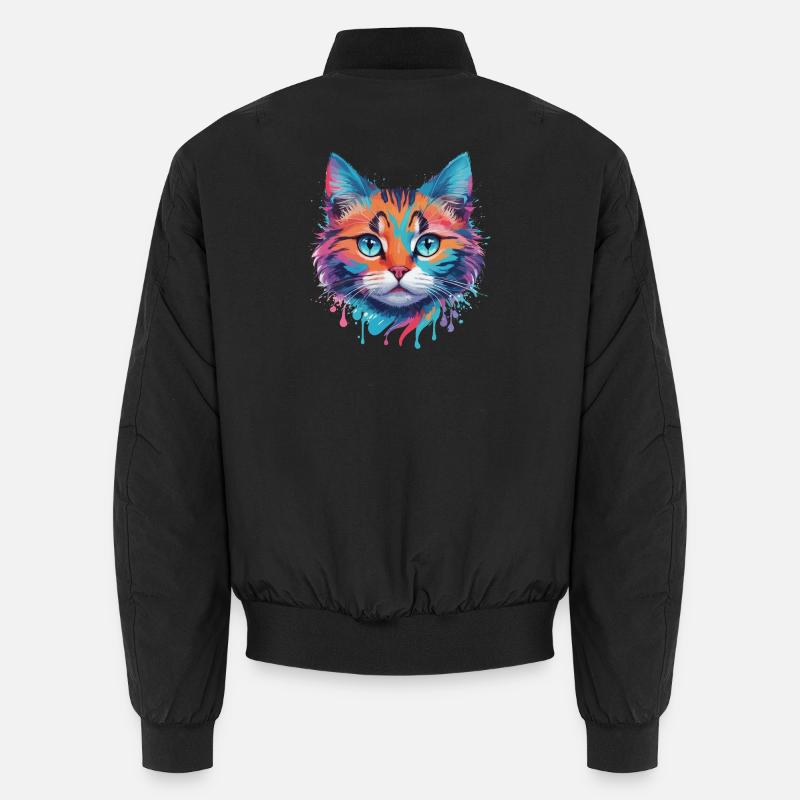 Niedliche Katze Unisex Bomberjacke