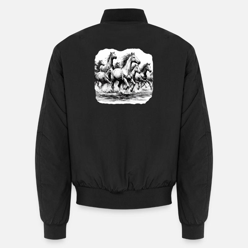 Horses Unisex Bomber Jacket