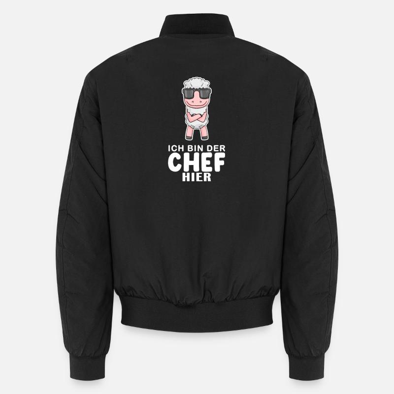 Schaf - Unisex Bomberjacke - Schwarz
