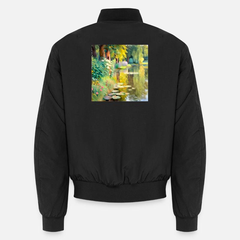Impressionist Landscape Unisex Bomber Jacket