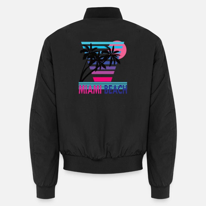 PLAGE DE MIAMI Bomber unisexe