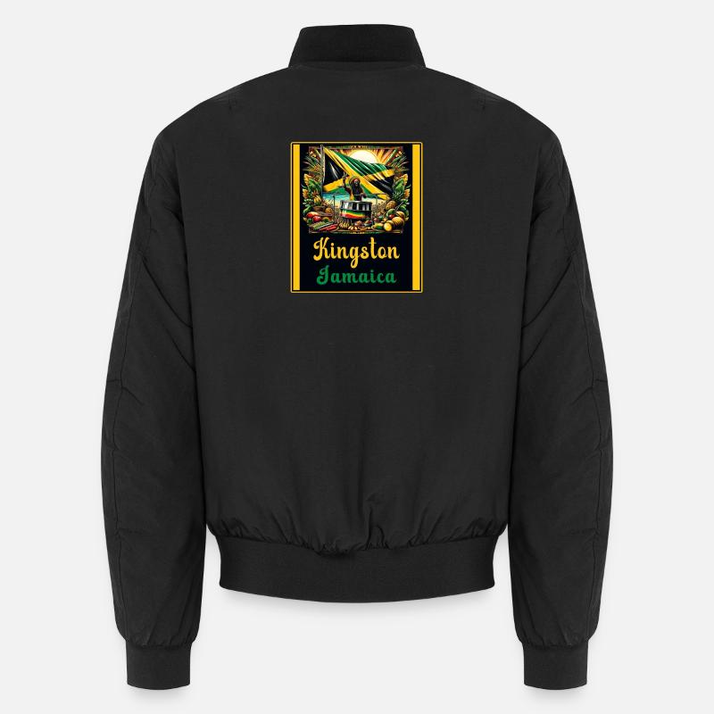 Jamaika Kingston Reggae Design Unisex Bomberjacke