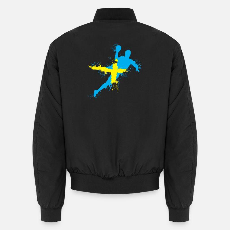 Handball Team Schweden Wurf Explosion EM Logo icon Unisex Bomberjacke