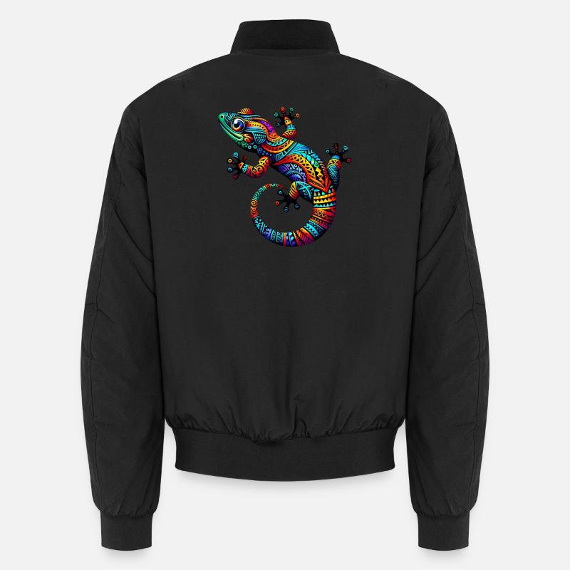 Gecko - Unisex Bomber Jacket - black