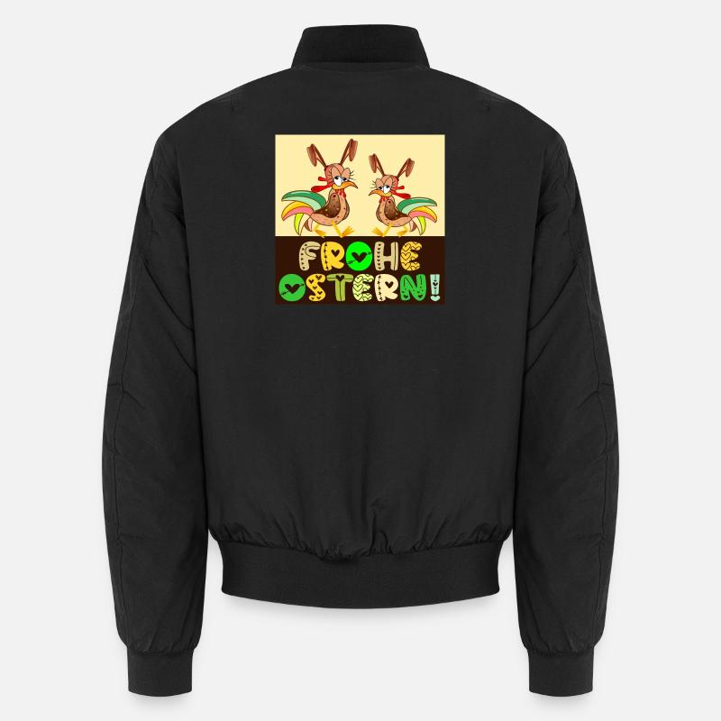 Lustige Ostergrüße | Hühner Comic OSTERN Unisex Bomberjacke