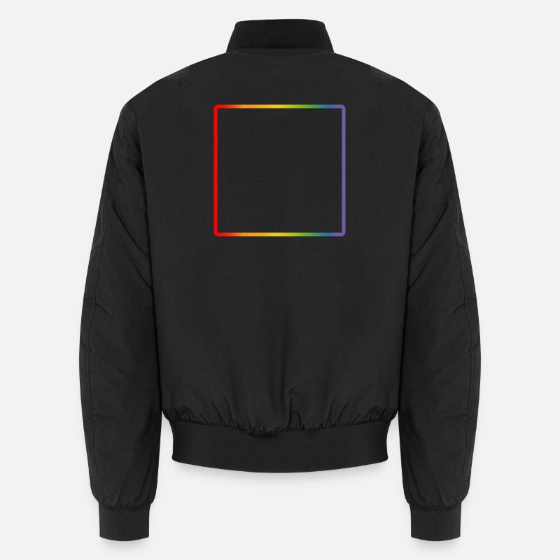 Regenbogen Rahmen LGBT DEMO Unisex Bomberjacke