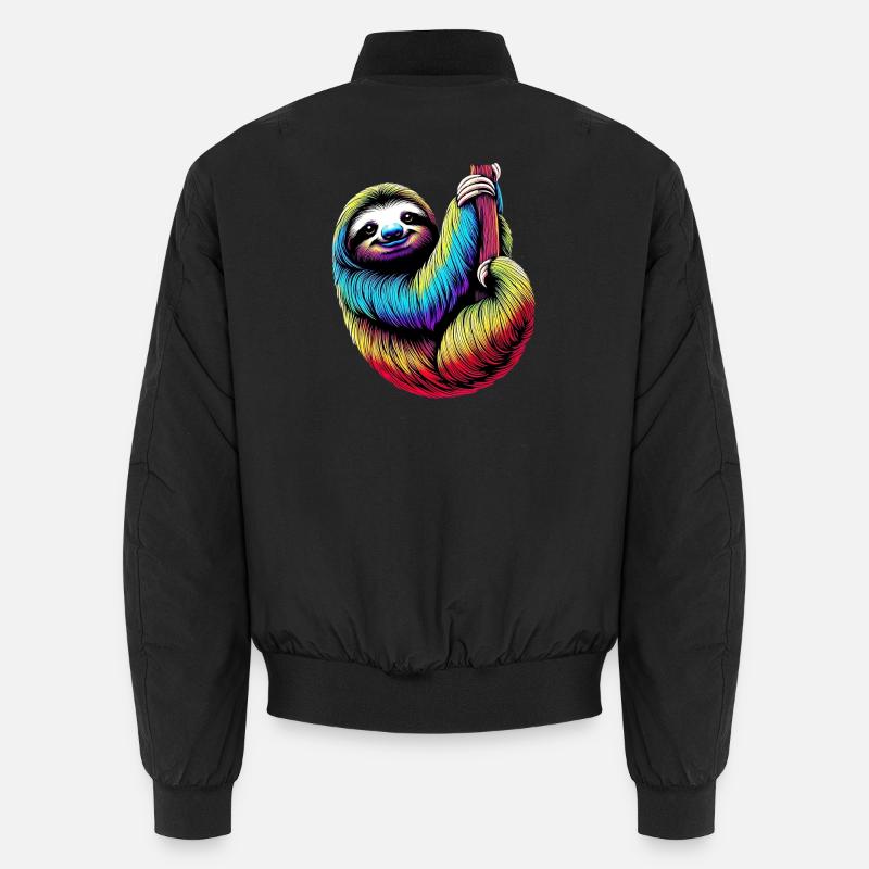 Sloth - Unisex Bomber Jacket - black
