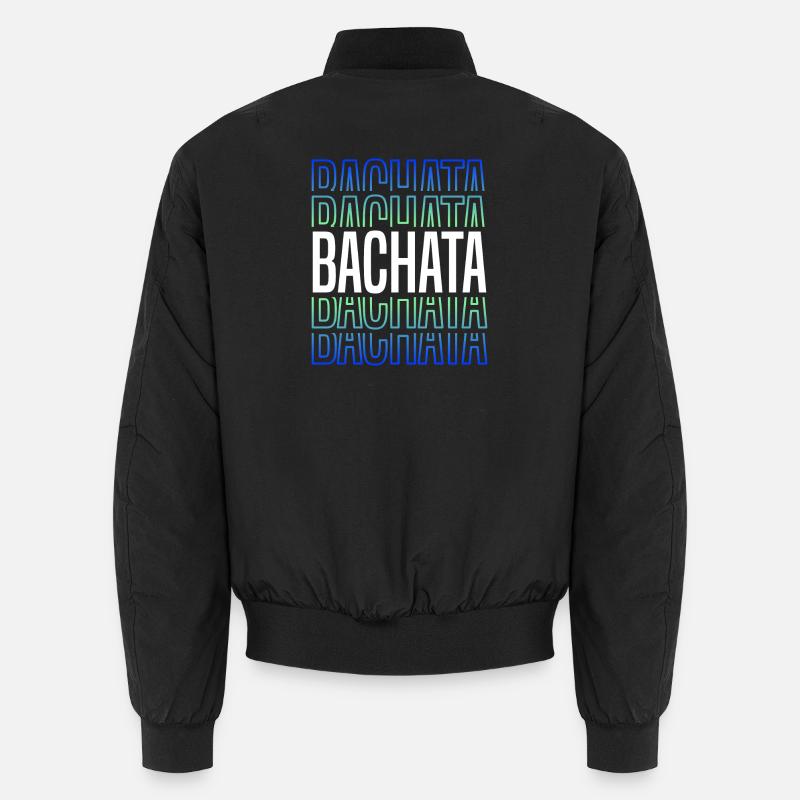 Bachata Lettering for Sensual Dancing Unisex Bomber Jacket