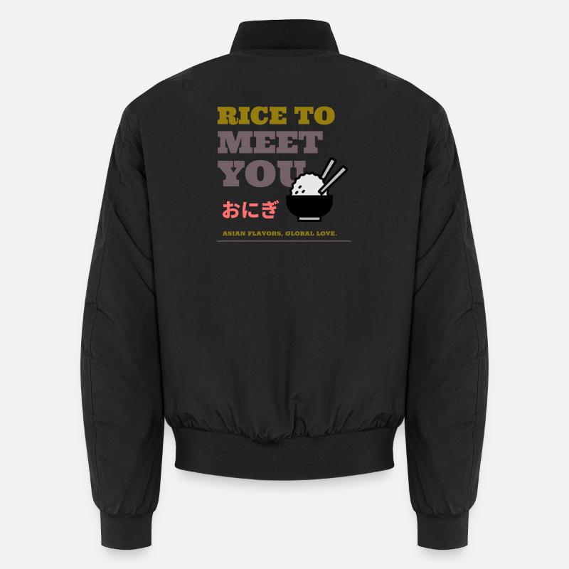 Du riz pour vous rencontrer - Bomber unisexe - noir