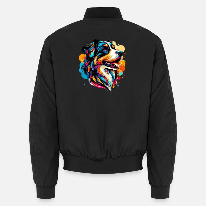 Berner Schweizer Sennenhund Grosser Schäferhund - Unisex Bomberjacke - Schwarz