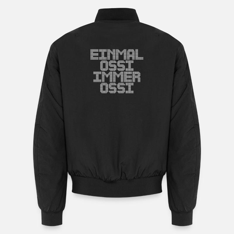 OSSI East Germany - Unisex Bomber Jacket - black