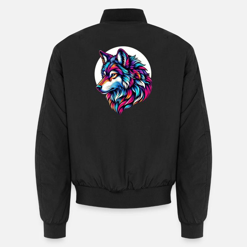 Wolf Unisex Bomberjacke