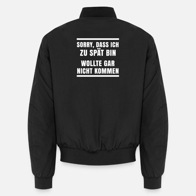 Ist Mir Wurscht Statement Egal Haltung - Unisex Bomberjacke - Schwarz