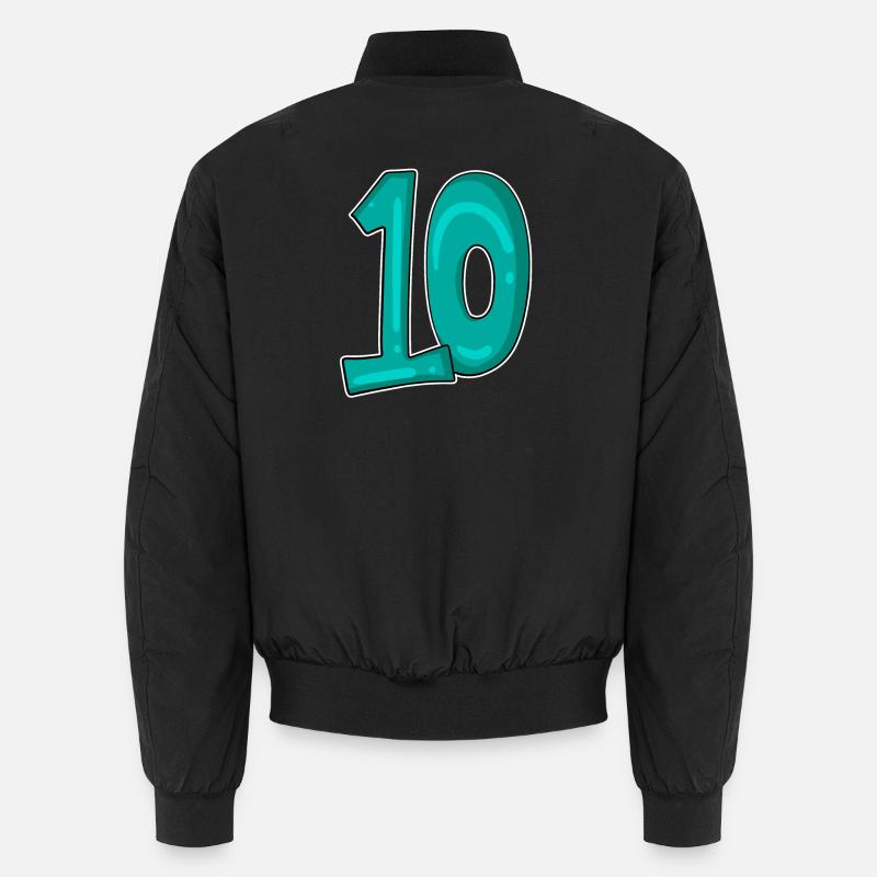10 Zehn - Unisex Bomberjacke - Schwarz