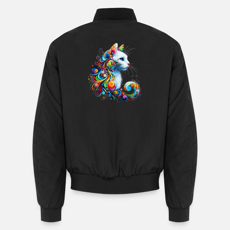 Chat - Bomber unisexe - noir