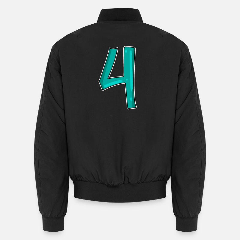 4 - Bomber unisexe - noir