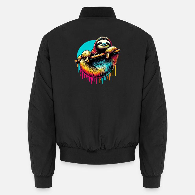 Sloth - Unisex Bomber Jacket - black
