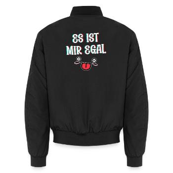 Je m’en fous Cool Dire Attitude Relax Chill - Bomber unisexe - noir - Dos - AI Model Male 185 light (185cm)