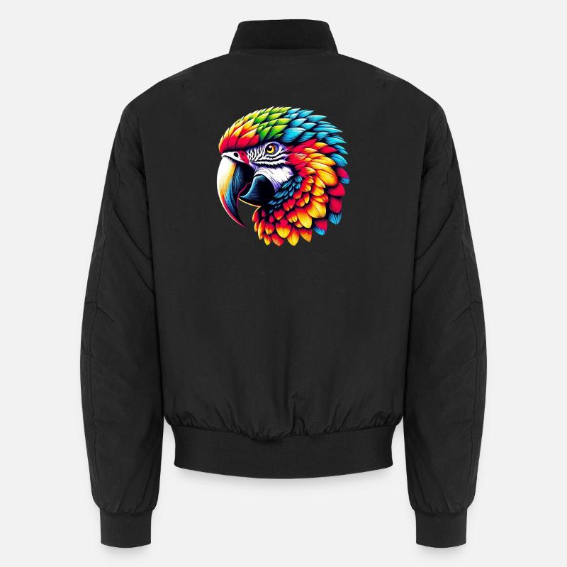 Perroquet - Bomber unisexe - noir