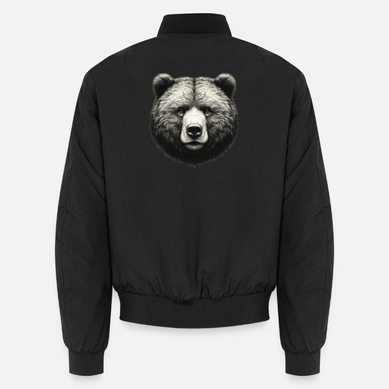 Bär - Unisex Bomberjacke - Schwarz