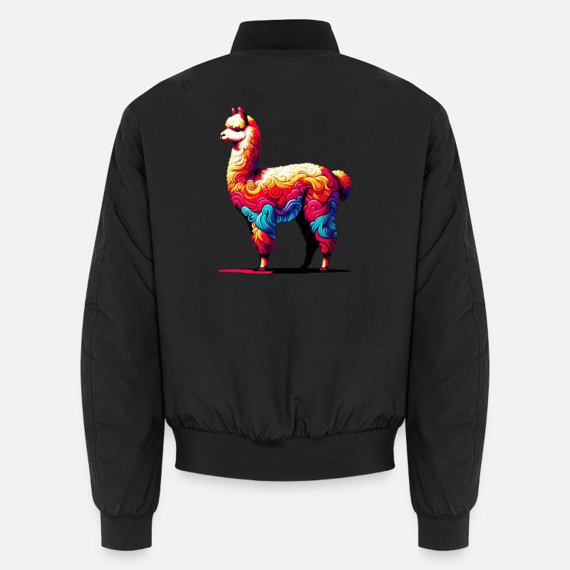 Alpaca - Unisex Bomber Jacket - black
