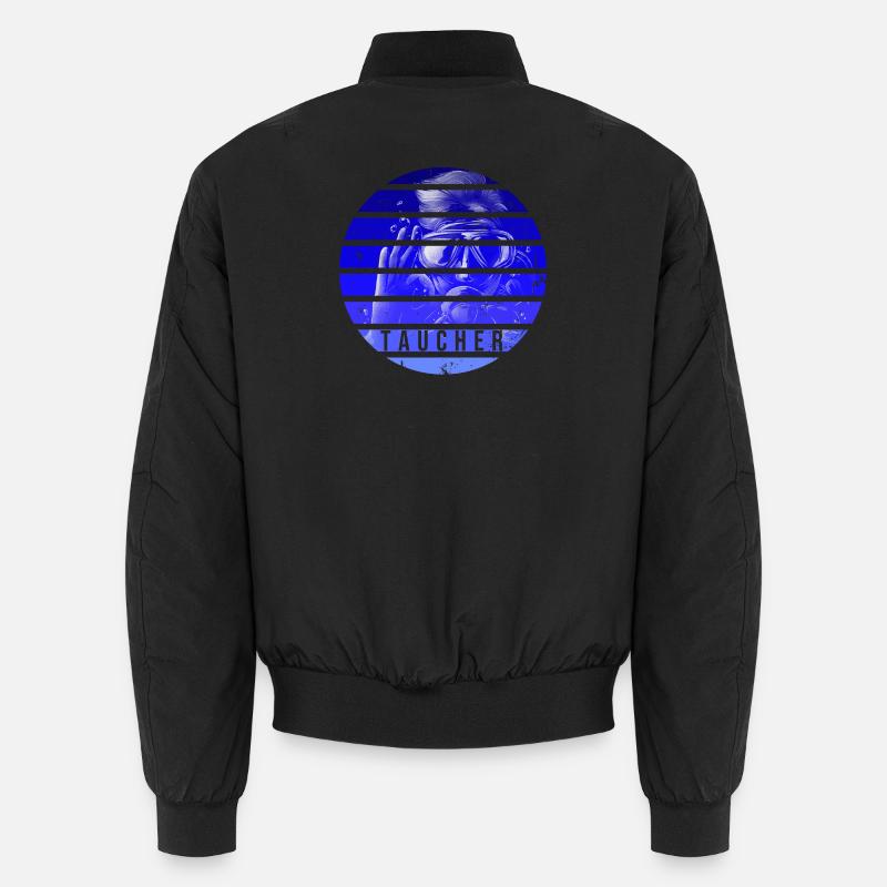 Taucher - Unisex Bomberjacke - Schwarz