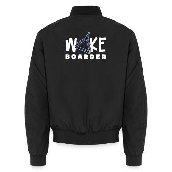 Surfing Kitesurfer Statement Wakeboard - Bomber unisexe - noir - Dos - AI Model Male 185 light (185cm)
