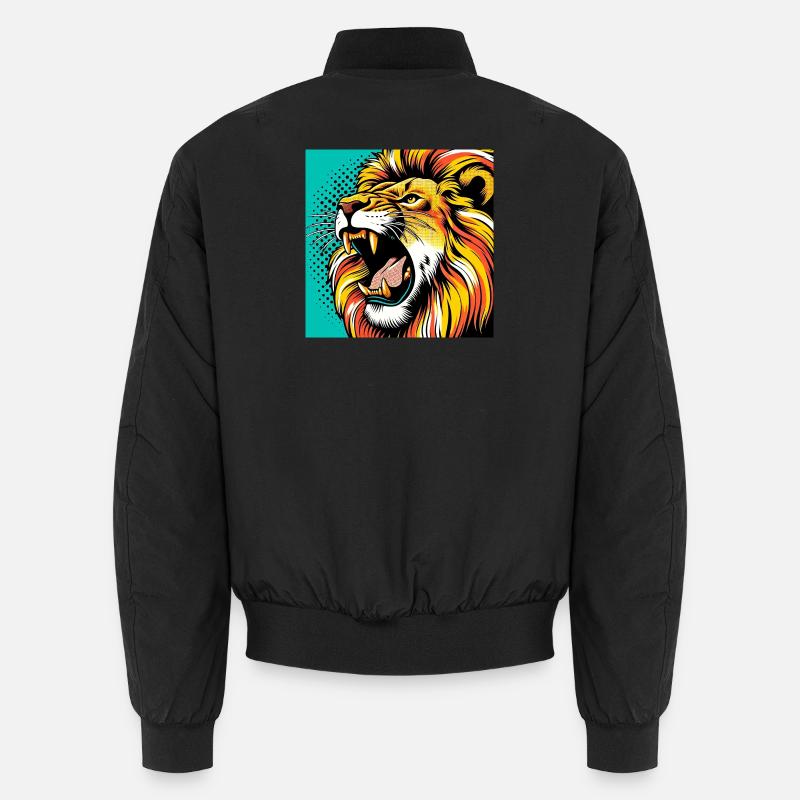 Lion Pop Art Unisex Bomber Jacket