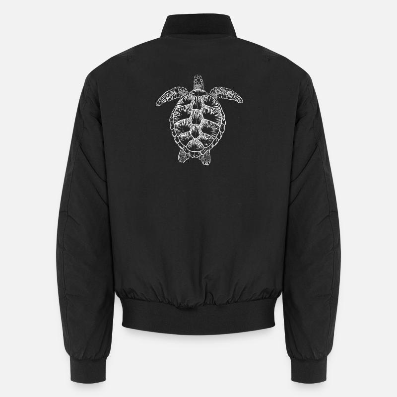 Tortue blanche2 Bomber unisexe