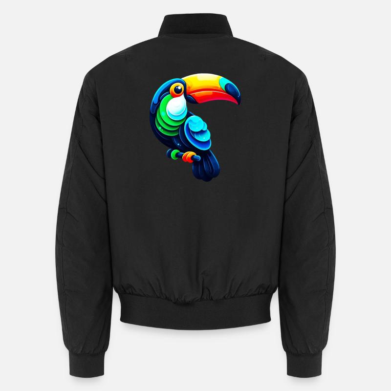 Toucan - Unisex Bomber Jacket - black