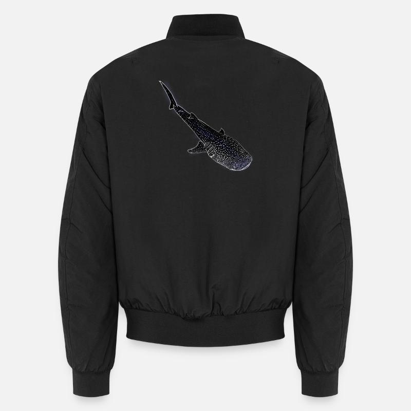 Requin-baleine Silhouette lumineuse Bomber unisexe