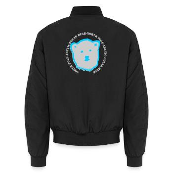 Eisbär 6 - Unisex Bomberjacke - Schwarz - Hinten - AI Model Male 185 light (185cm)