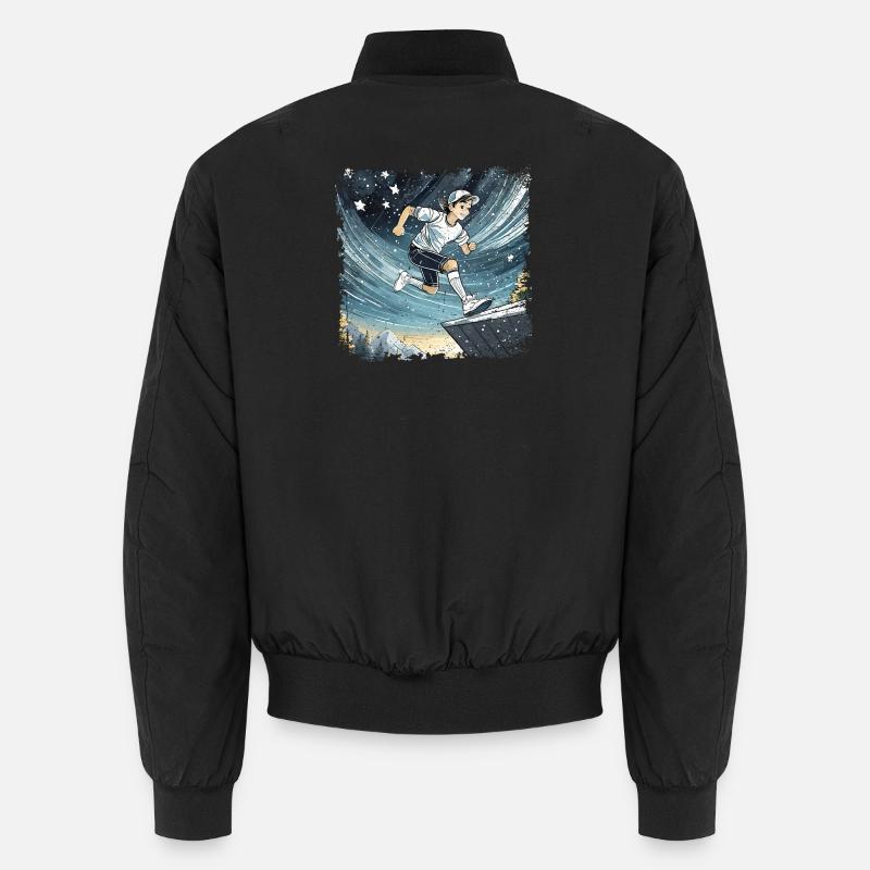 sporty boy comic Unisex Bomber Jacket