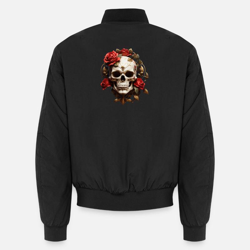 Couronne de crâne rose Bomber unisexe