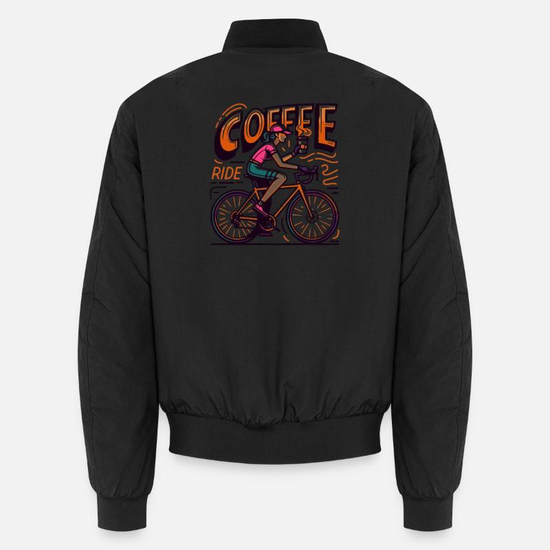 Lebendige Kaffeefahrt Illustration Unisex Bomberjacke