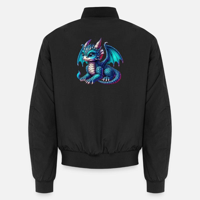 Drache - Unisex Bomberjacke - Schwarz