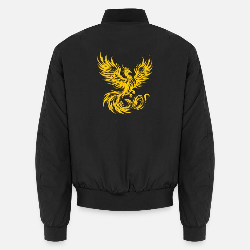Feuer-Phönix - Unisex Bomberjacke - Schwarz