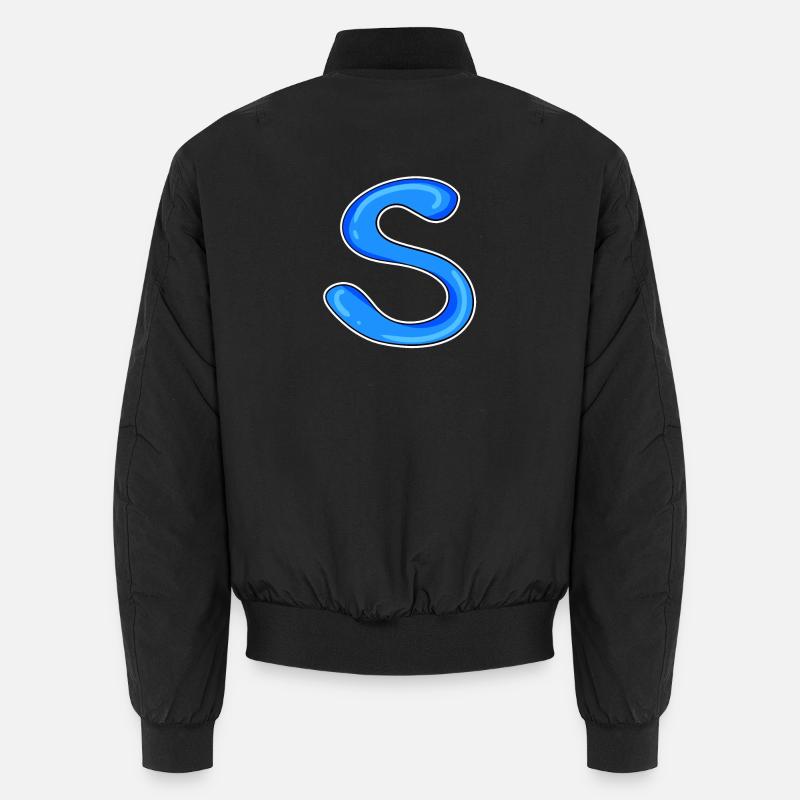 Buchstabe S Anfangsbuchstabe Unisex Bomberjacke