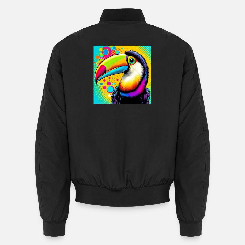 Toucan Pop Art - Bomber unisexe - noir