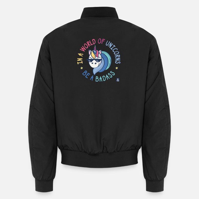 Badass-Einhorn Unisex Bomberjacke