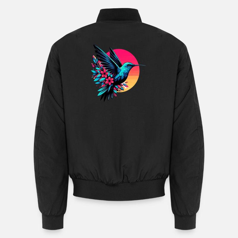 Hummingbird - Unisex Bomber Jacket - black